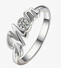 Crystal Heart Ring