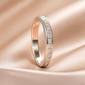 White Gold Luxury Zirconia Inset Ring