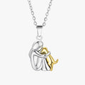 Forever in Your Heart Dog Hug Pendant Necklace