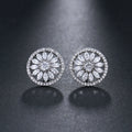 Crystal Flower Earrings