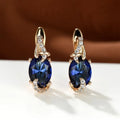 Royal Midnight Gold Stud Earrings