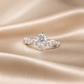 Aurora Vine White Gold Cubic Zirconia Ring