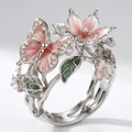 Silver Butterfly Dreamer Ring - Adjustable
