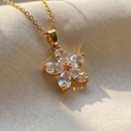 Gold Flower Grace Necklace
