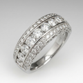 Silver Zirconia Stack Ring