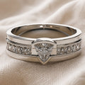 Radiant Rhinestone Silver Ring