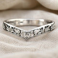 Classic Engraved Floral Ring
