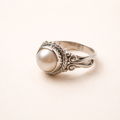 Handcrafted Round Pearl Ring