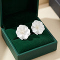 Pearl Centre White Blossom Stud Earrings