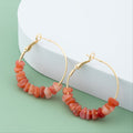 Irregular Acrylic Pearl Round Earrings
