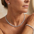 Gorgeous Clear Round Cubic Zirconia Bridal Set