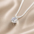 Timeless White Gold Cubic Zirconia Necklace