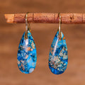 Colourful Textured Boho Drop Earrings