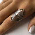 Hollow Spiral Luxury Ring