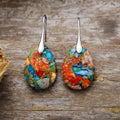 Vibrant Imperial Stone Earrings