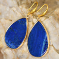 Polished Pear-Shaped Dangle Earrings
