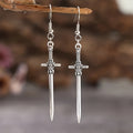 Bohemian Style Drop Cross Earrings