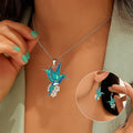 Beautiful Hummingbird Necklace with Complimentary Earrings – Limited Time Offer
