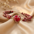 Boho-Chic Adjustable Heart Chakra Bracelet