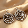 Vintage Silver Maze Earrings