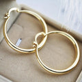 Radiant Large Gold Hoop Earrings