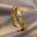 Classic Gold Open Bracelet