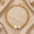 Elegant Double Pearl Necklace