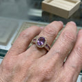 Odelia Violet Lumina Ring | Rose Gold