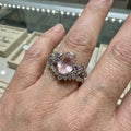 Miravelle Leaf Glow Ring Set | White Gold