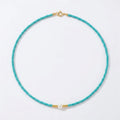 Baroque Turquoise Pearl Beaded Necklace