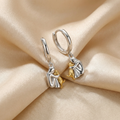 Forever in Your Heart Dog Hug Dangle Earrings