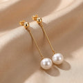 Luxury Drop Earrings with Hand-Plaited Pearls
