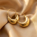 Vintage Gold Basket Earrings