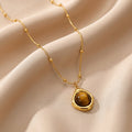 Vintage Elegant Tiger's Eye Pendant