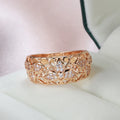 Lavish Zirconia Floral Ring