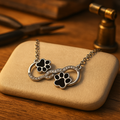 Infinity Symbol Pendant Necklace with Zirconia Stones