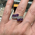 Lavender Stream Ring | White Gold