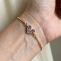 Purple Love Bracelet | Gold