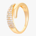 Elegant Gold Ring with Sparkling Stones
