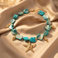 Boho Stone Starfish Pendant Necklace