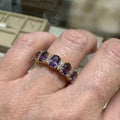Orlina Violet Cross Ring | Rose Gold
