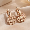 Elegant Mandala Hollow Earrings
