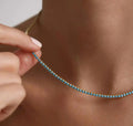 Vintage Gold Turquoise Necklace