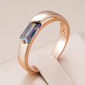 Hot Square Colourful Zirconia Ring