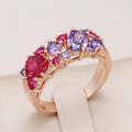 Lustrous Shimmering Cluster Ring