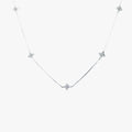 Gorgeous Flower Inlaid Zirconia Necklace