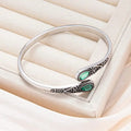 Vintage Bracelet with Colourful Gems and Tribal Design