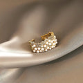 Vintage Adjustable Pearl and Zirconia Ring