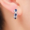 Royal Sapphire Crown Earrings