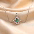Colourful Moissanite Windmill Pendant